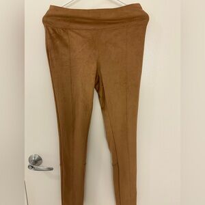 Express Tan Suede Women's Leggings